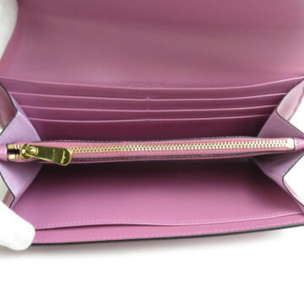 Salvatore Ferragamo Vara Ribbon Leather Long Wallet Purple - Picture 3 of 5